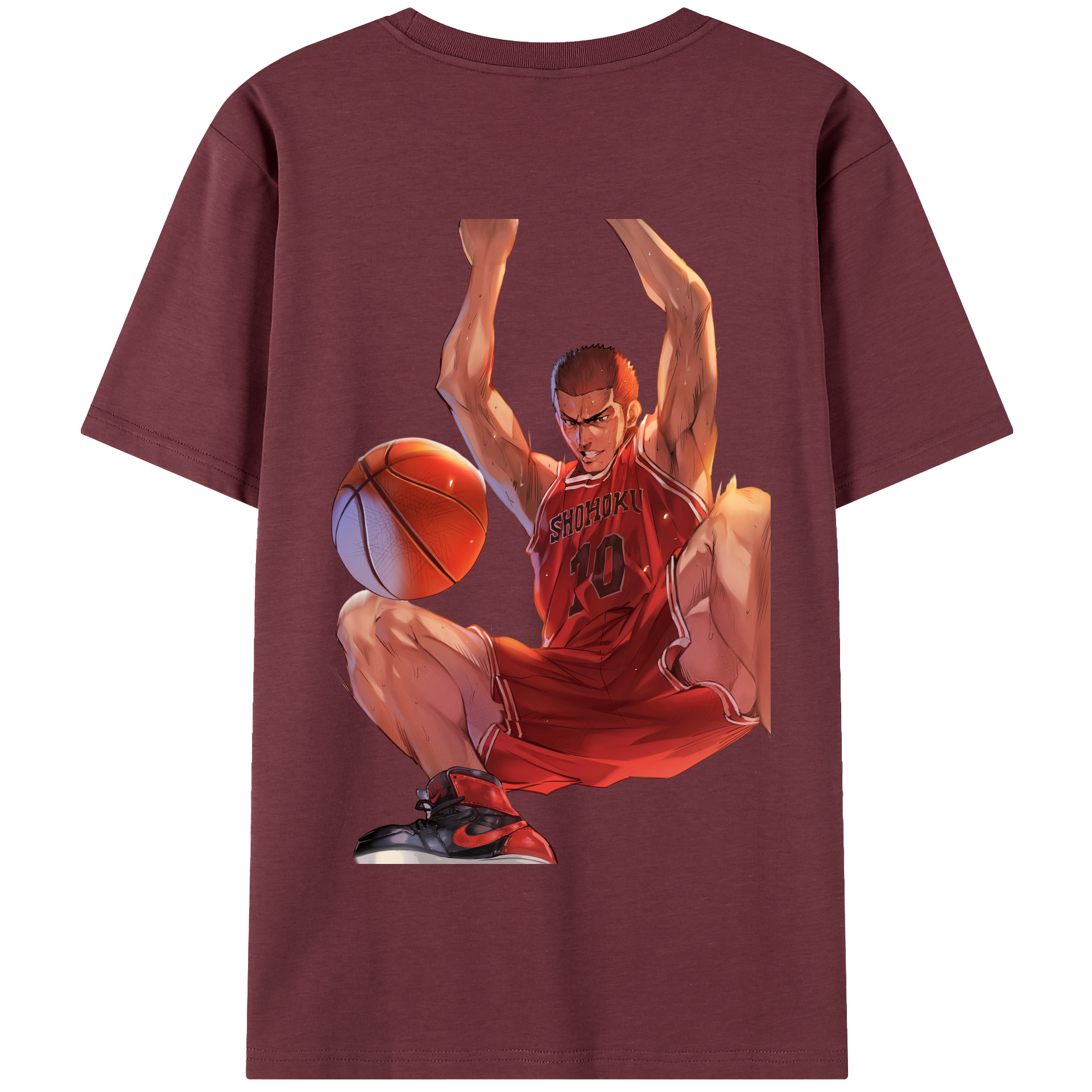 SLAM DUNK／スラムダンク 綿100％半袖Tシャツ（背面プリント）